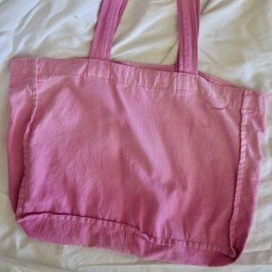 Pink Ombre Linen Tote Bag